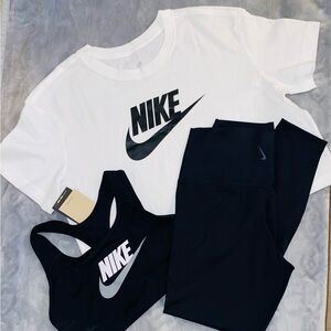 Nike Black and White Sportswear Ensemble